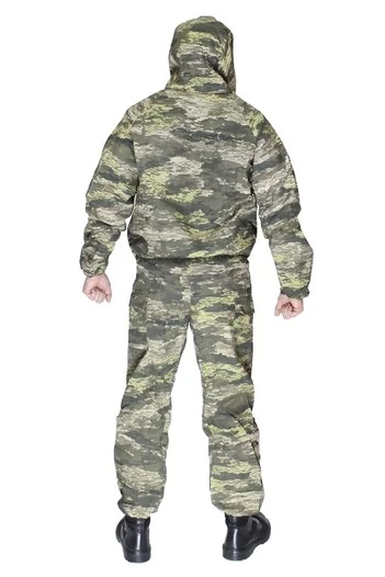 Маскхалат ткань сорочка 65 полиэстер 35 хлопок камуфляж Tiger stripe grey