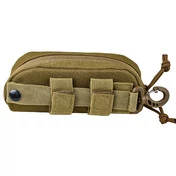 Тактический чехол для очков MOLLE с карабином (койот)