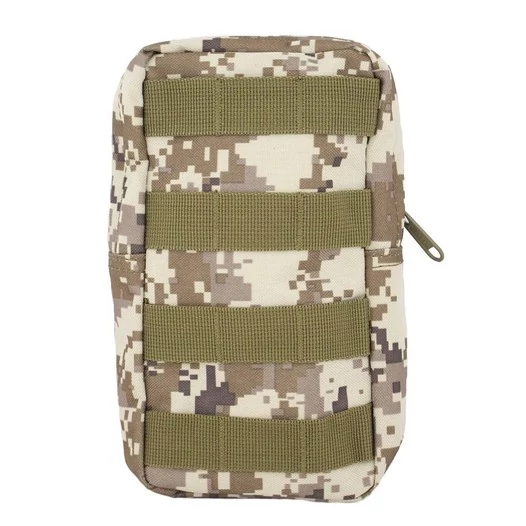 Подсумок - карман MOLLE 600D для аптечки 19х10х3 см цвет камуфляж Digital desert