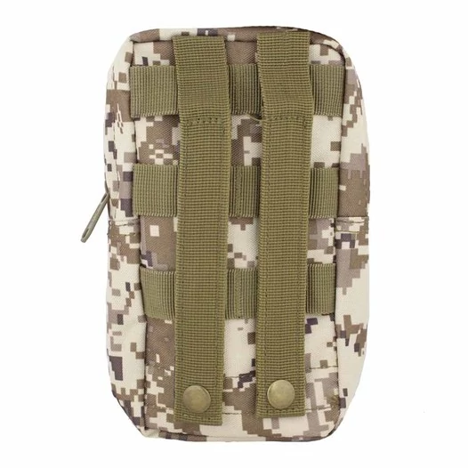Подсумок - карман MOLLE 600D для аптечки 19х10х3 см цвет камуфляж Digital desert