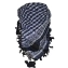 Арафатка - шарф в клетку 100% полиэстер цвета синий и черный
