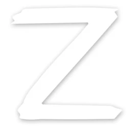 Наклейка на авто «Z» поддержим наших! 20x20 см
