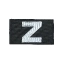 Шеврон Z прямоугольник 9х5см цвет черный