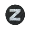 Шеврон Z круглый 8,7 см цвет черный