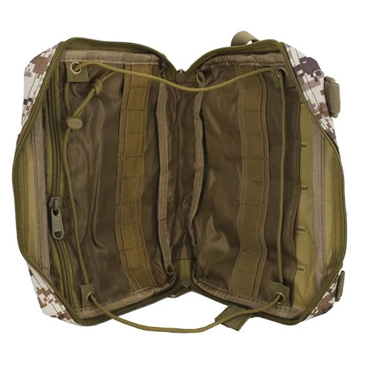 Подсумок MOLLE армейский для доп. снаряжения 24*19см камуфляж digital desert