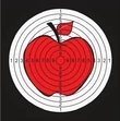 Мишень "Яблоко" 14х14 см