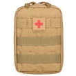 Подсумок под аптечку MOLLE 20х15х8см цвет Койот