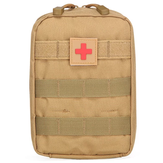 Подсумок под аптечку MOLLE 20х15х8см цвет Койот