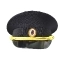 Фуражка Полиция нового образца тк.габардин цвет иссиня-черный