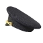 Фуражка Полиция нового образца тк.габардин цвет иссиня-черный