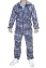 Маскхалат костюм трикотажный летний камуфляж синий пиксель