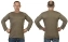 Мужская футболка хаки-олива с длинным рукавом
