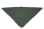 Косынка-бандана из плотной эластичной ткани цвет темно-зеленый 95х65х65см