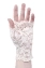 Перчатки женские кружевные цвет белый "Лилии"