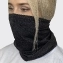 Платок маска шарф на шею цвет черный меланж