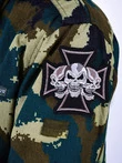 Нашивка "Три черепа" 9х9 см без липучки