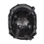 Шлем защитный тактический страйкбольный  с чехлом и 2 петлями-креплениями черный