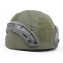 Шлем защитный тактический страйкбольный с амортизирующими подушками и чехлом-на резинке цвет Олива зеленая