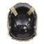 Шлем защитный тактический страйкбольный с чехлом и 2 петлями-креплениями камуфляж MTP