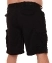 Джинсовые мужские шорты с поясом цвет черный