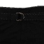 Джинсовые мужские шорты с поясом цвет черный