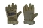 Тактические перчатки полнопалые с кастетом со спецпокрытием цвет олива зеленая.