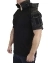 Рубашка тактическая с коротким рукавом и капюшоном камуфляж MTP black