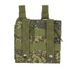 Подсумок под магазины АК двойной с петлями и MOLLE 17х17 см цвет камуфляж цифра зеленая