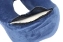 Подушка для шеи дорожная ортопедическая упругая цвет голубой