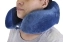 Подушка для шеи дорожная ортопедическая упругая цвет голубой