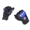 Мотоперчатки с металлическими вставками для эндуро и бездорожья цвет синий