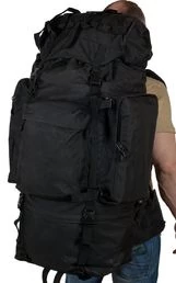 Рюкзак станковый 75 литров 68х26х18 см цвет черный (black)