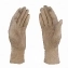 Перчатки элегантные женские "Сенсорный палец" иск.замша цвет бежевые