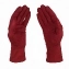 Перчатки элегантные женские "Сенсорный палец" иск.замша цвет красные
