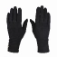 Перчатки элегантные женские "Сенсорный палец" иск.замша цвет черные