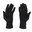 Перчатки элегантные женские "Сенсорный палец" иск.замша цвет черные