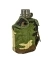 Армейская фляга (фляжка) пластиковая 1 литр в чехле с алюминиевым котелком цвет камуфляж РФ лес