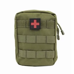 Подсумок под аптечку MOLLE 20х15х8см цвет Олива Без красного креста