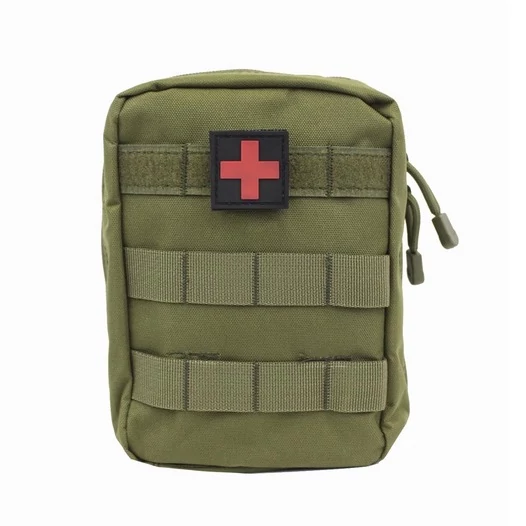 Подсумок под аптечку MOLLE 20х15х8см цвет Олива Без красного креста