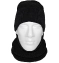 Мужской комплект шапка и шарф-хомут Классик с коричневой застежкой цвет черный