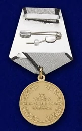 Медаль За службу на Северном Кавказе №550(246) в бархатистом футляре