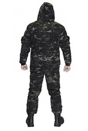 Костюм камуфляжный зимний мужской Новая Горка Зима - 30С цвет MTP black