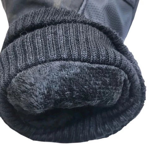Перчатки зимние Softshell с искусственным мехом камуфляжные MTP black