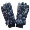 Перчатки зимние Softshell с искусственным мехом камуфляжные Синие