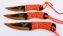 Тренировочные метательные ножи для спорта  №62 с обмоткой цвет оранжевый
