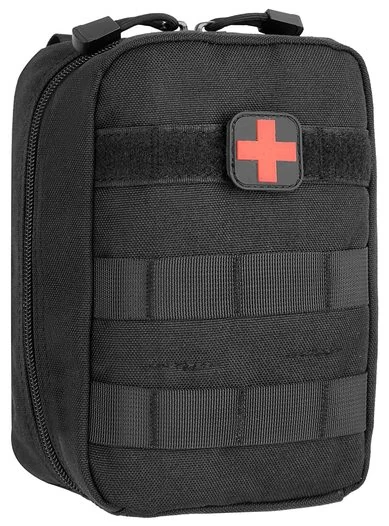 Подсумок под аптечку MOLLE 20х15х8см цвет черный