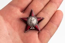 Мини-копия "Орден Красной Звезды" №363 на закрутке 3,6х3,4см