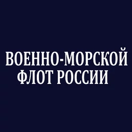 Футболка с надписью краской "Военно-морской флот России" цвет темно-синий
