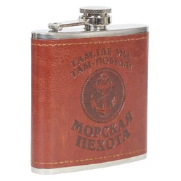 Фляга подарочная символикой Морская Пехота 6 OZ