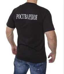 Футболка Росгвардии с вышитым гербом на груди №401